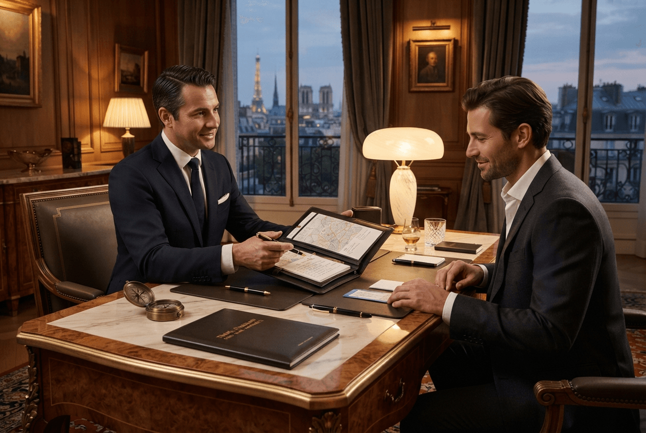 Concierge à l’écoute préparant une expérience personnalisée
