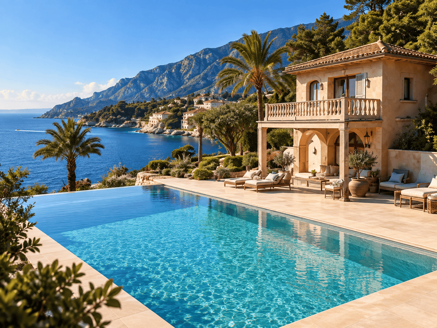 Villa haut de gamme en bord de mer sur la Côte d’Azur