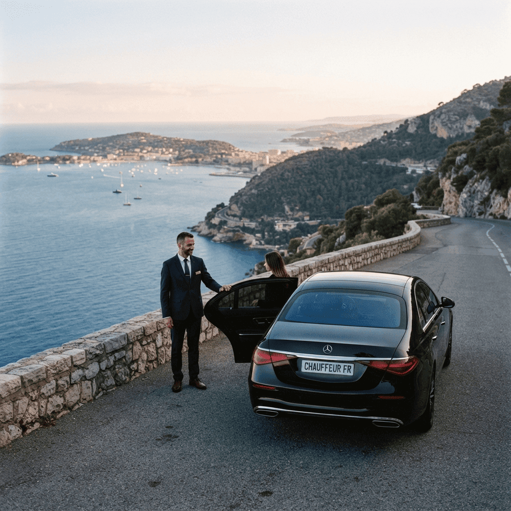 Chauffeur privé avec berline haut de gamme
